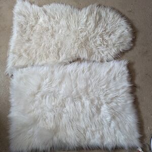 Faux Sheep skin rugs